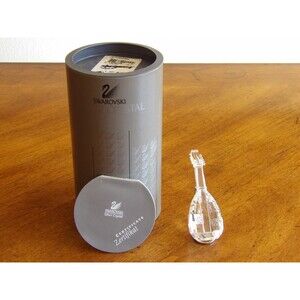 Vtg SWAROVSKI Crystal Melodies LUTE 7477 000 004 Orig Box Stand Mandolin 169246